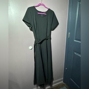 Lane Bryant Dark Green Midi Dress